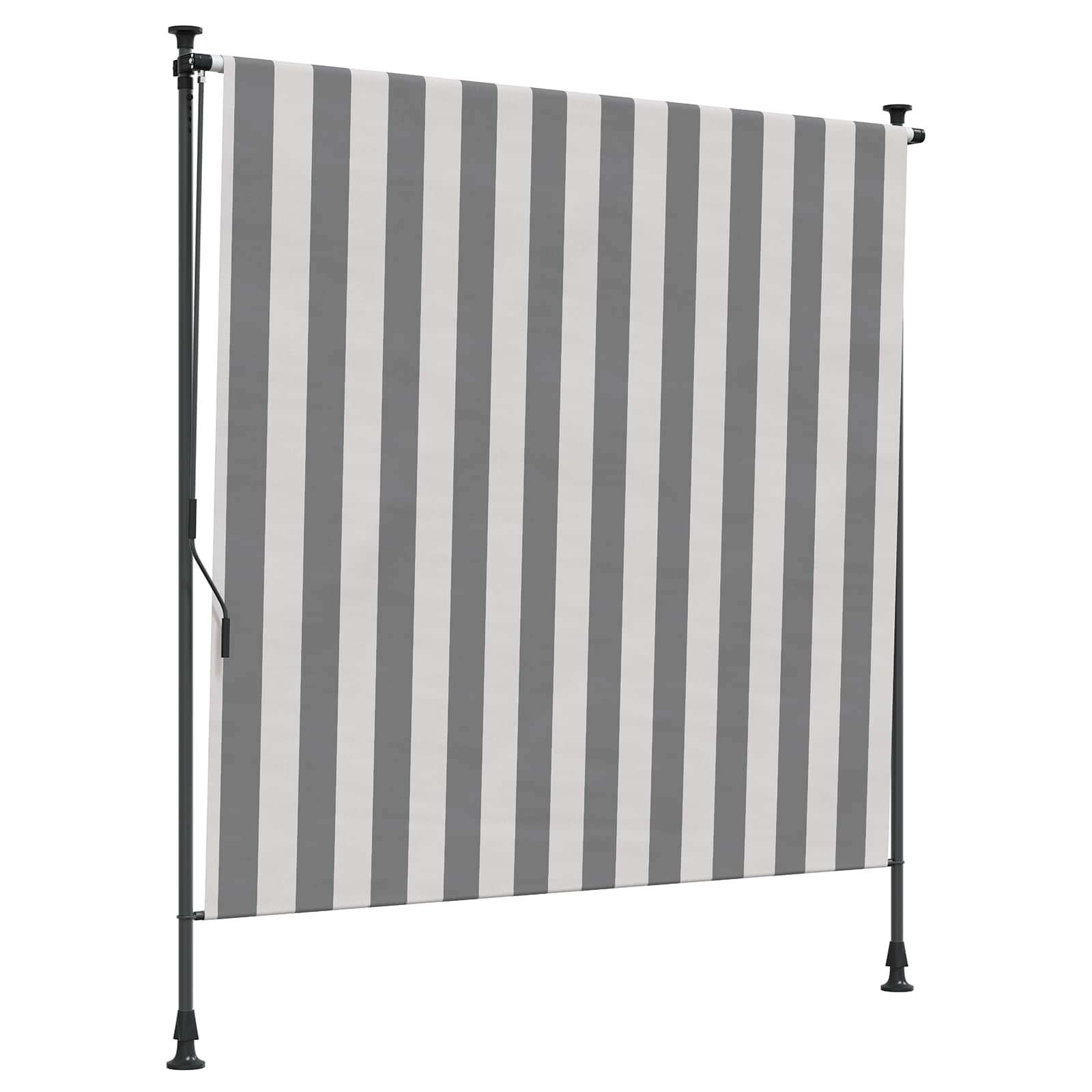 Tenda a Rullo Esterna Antracite e Bianco 120 x 270 cm | homemem39