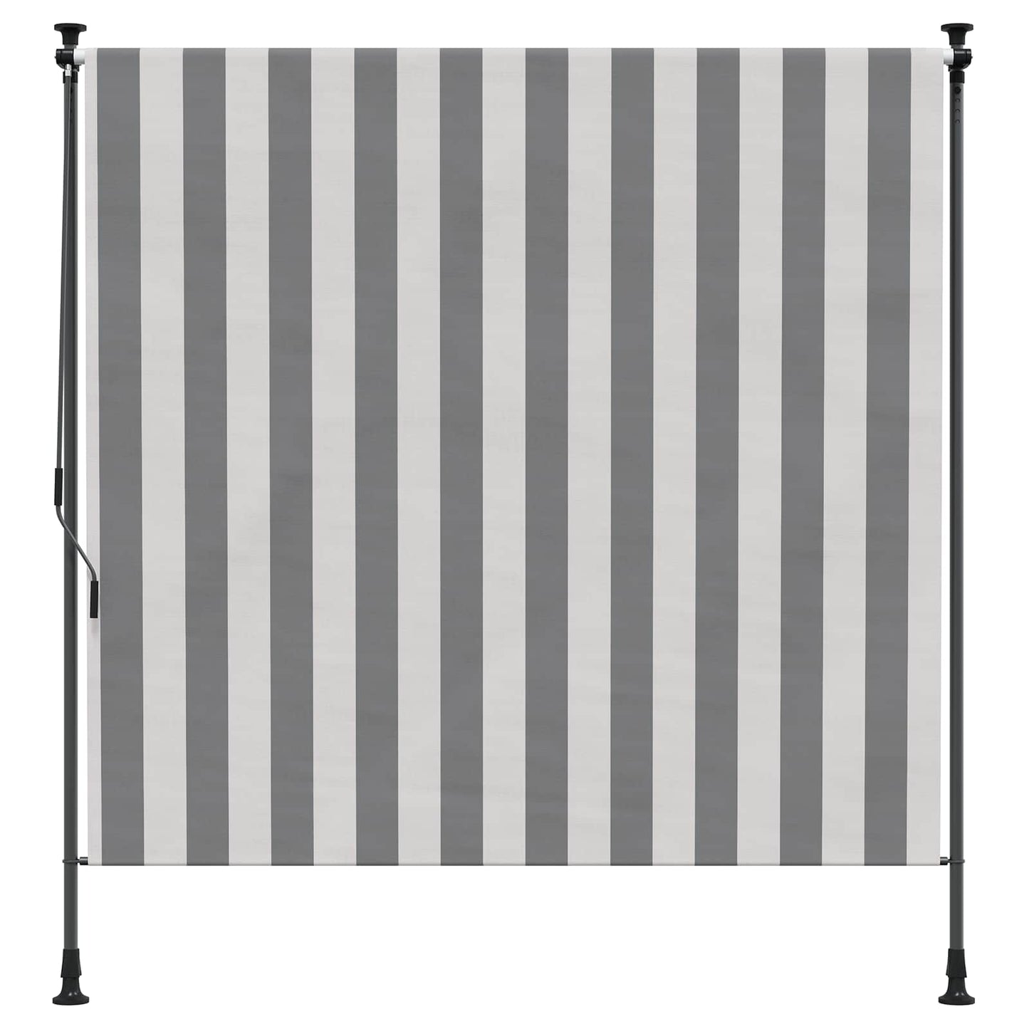 Tenda a Rullo Esterna Antracite e Bianco 120 x 270 cm | homemem39