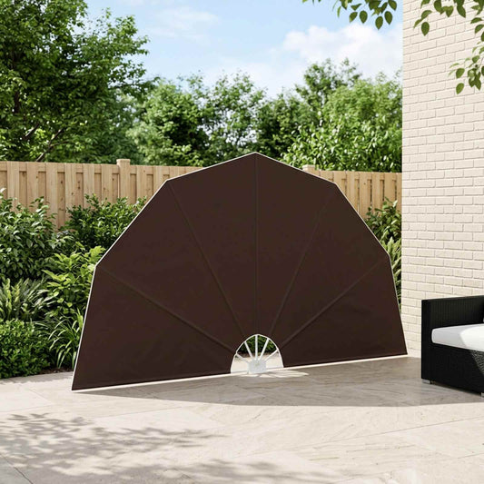 Schermo di Privacy per Balcone Ø 320 cm Poliestere Marrone