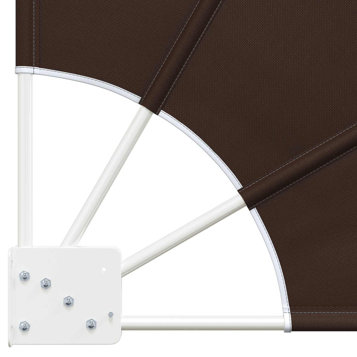 Schermo di Privacy per Balcone 115 x 115 cm Poliestere Marrone