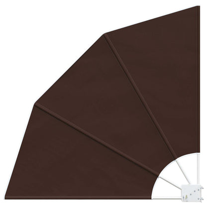 Schermo di Privacy per Balcone 115 x 115 cm Poliestere Marrone