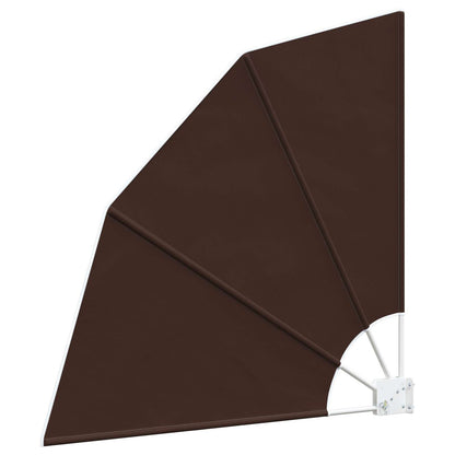 Schermo di Privacy per Balcone 115 x 115 cm Poliestere Marrone