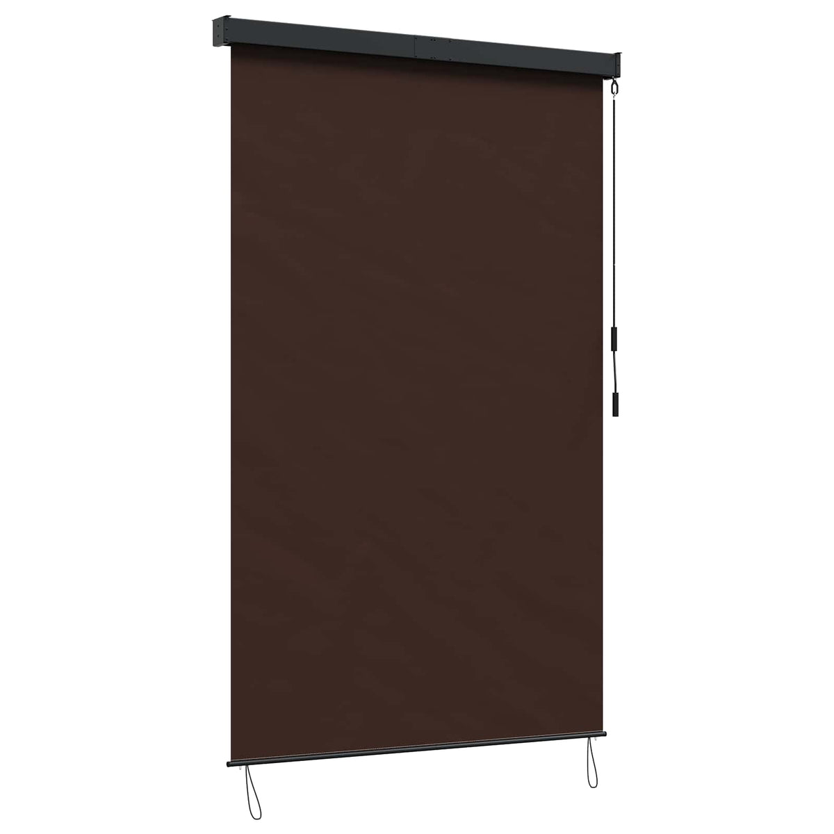 Tenda a rullo Marrone 180 x 250 cm Tessuto e Alluminio