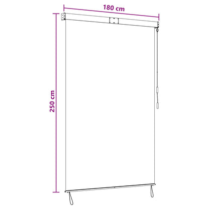 Tenda a rullo Marrone 180 x 250 cm Tessuto e Alluminio | homemem39