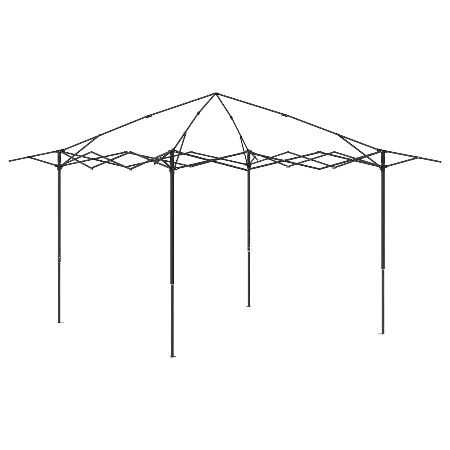 Gazebo senza Parete 3,3 x 3,3 m Crema e Marrone | homemem39