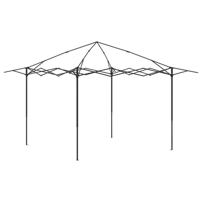Gazebo con 4 Pareti 3,3 x 3,3 m Beige e Marrone | homemem39