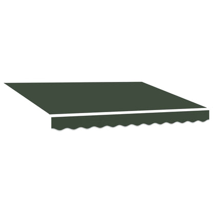 Telo di ricambio per tenda da sole Verde Scuro 381 x 345 cm | homemem39