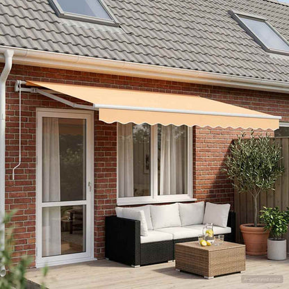 Telo di ricambio per tenda da sole Sabbia 5 x 3 m Poliestere | homemem39