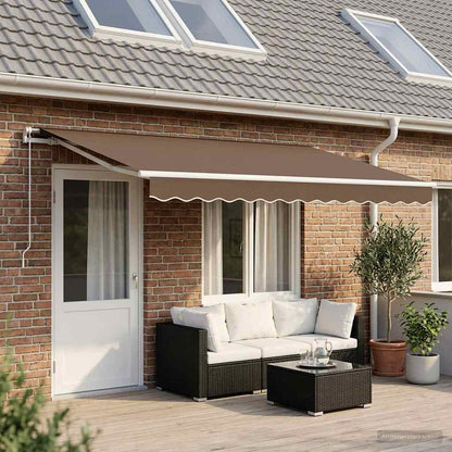 Telo di ricambio per tenda da sole Tortora 5 × 3,5 m Poliestere | homemem39