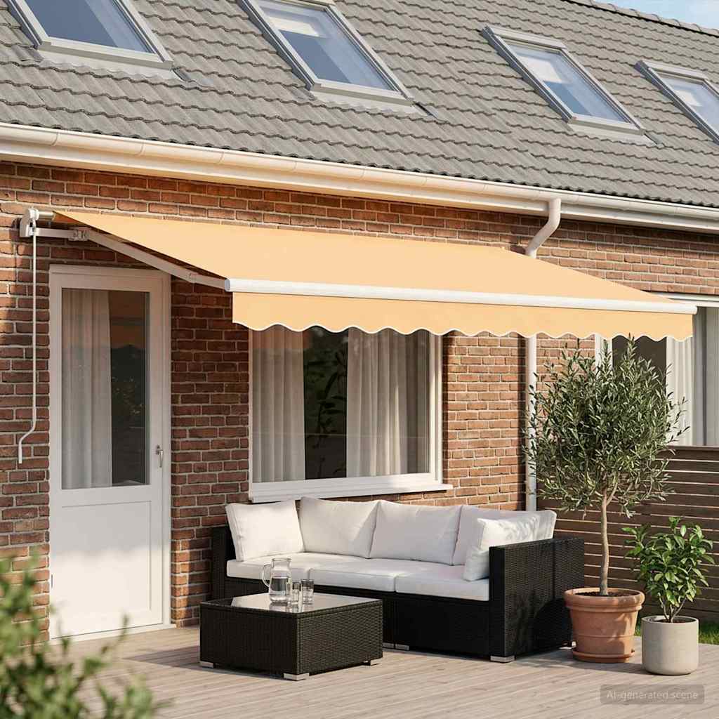 Telo di ricambio per tenda da sole Sabbia 6 × 3,5 m Poliestere | homemem39