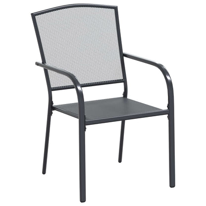 Set da Pranzo per Giardino 9 pcs Antracite 212 x 90 x 76 cm | homemem39