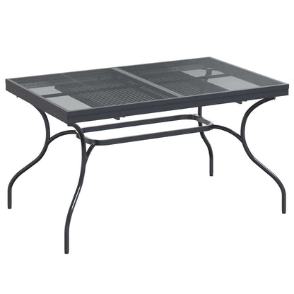Set da Pranzo per Giardino 9 pcs Antracite 212 x 90 x 76 cm | homemem39
