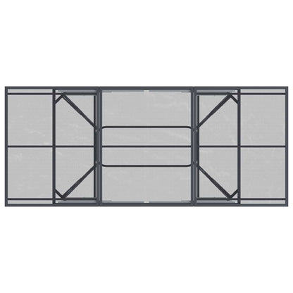 Set da Pranzo per Giardino 9 pcs Antracite 212 x 90 x 76 cm | homemem39