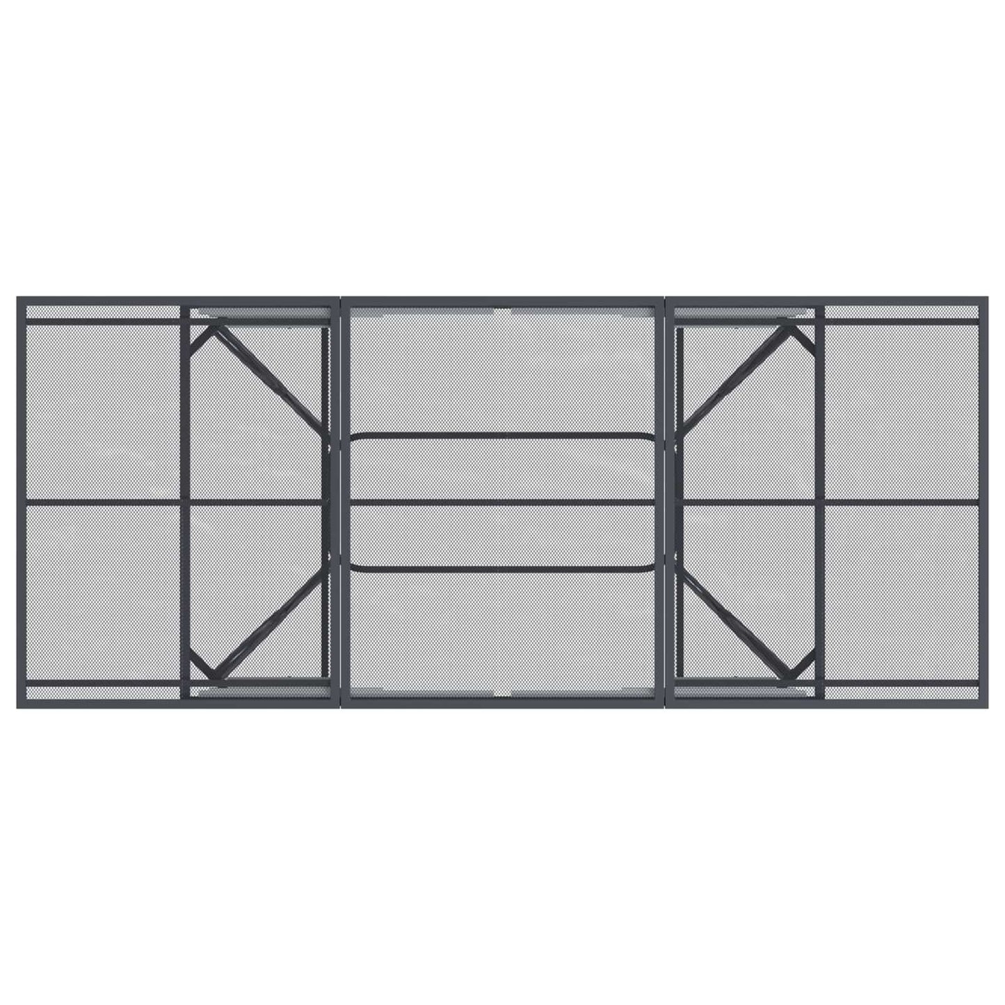 Set da Pranzo per Giardino 7 pcs Antracite 212 x 90 x 76 cm | homemem39