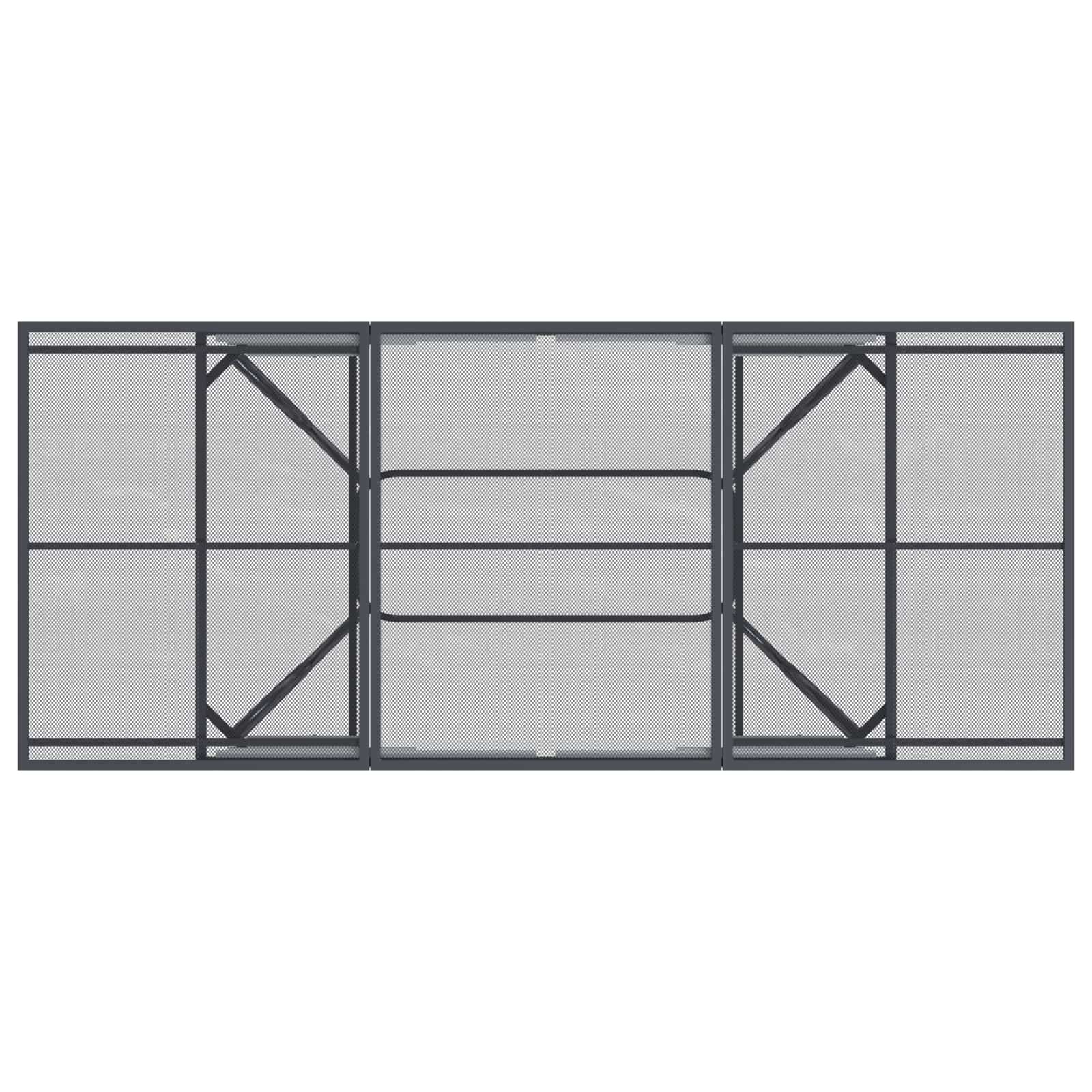Set da Pranzo per Giardino 7 pcs Antracite 212 x 90 x 76 cm | homemem39