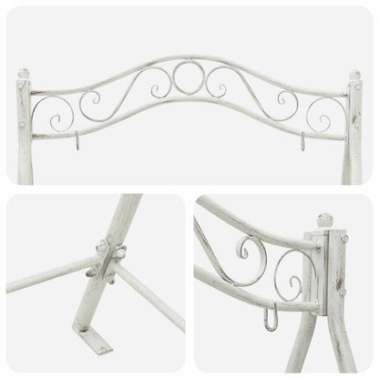 Telaio per Altalena Bianco Antico 113 x 121,5 x 168 cm Acciaio | homemem39