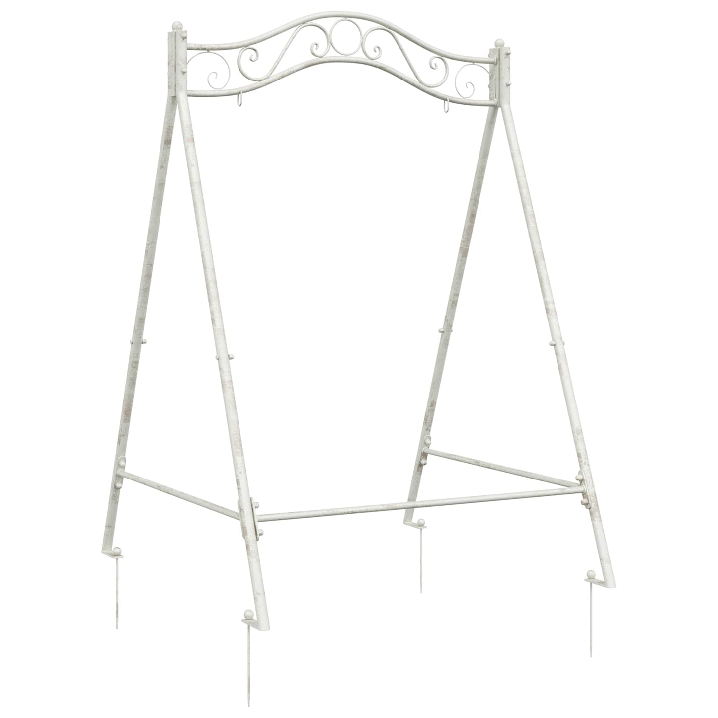 Telaio per Altalena Bianco Antico 113 x 121,5 x 168 cm Acciaio | homemem39