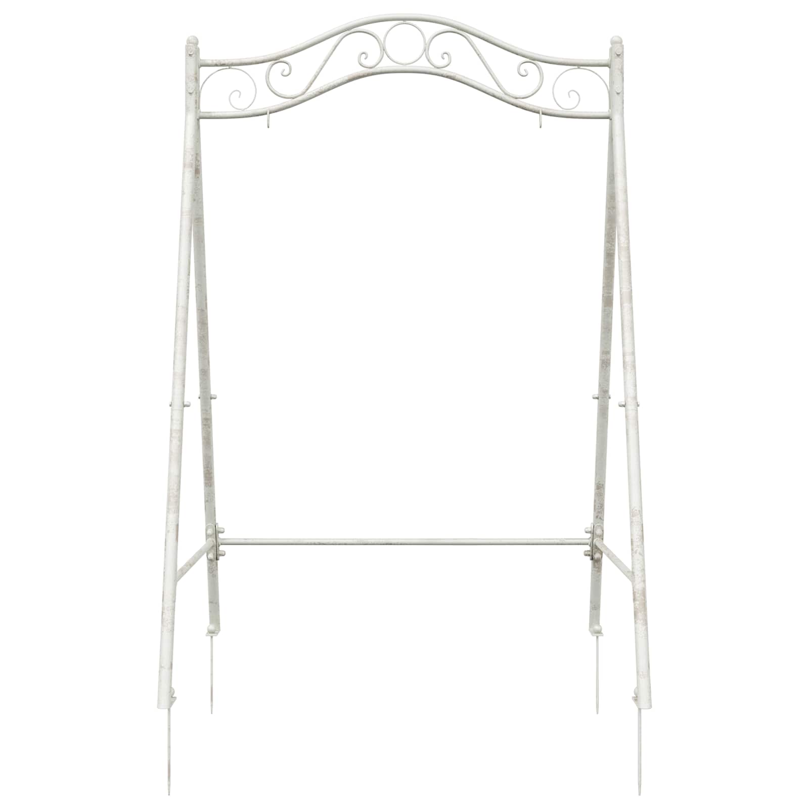Telaio per Altalena Bianco Antico 113 x 121,5 x 168 cm Acciaio | homemem39