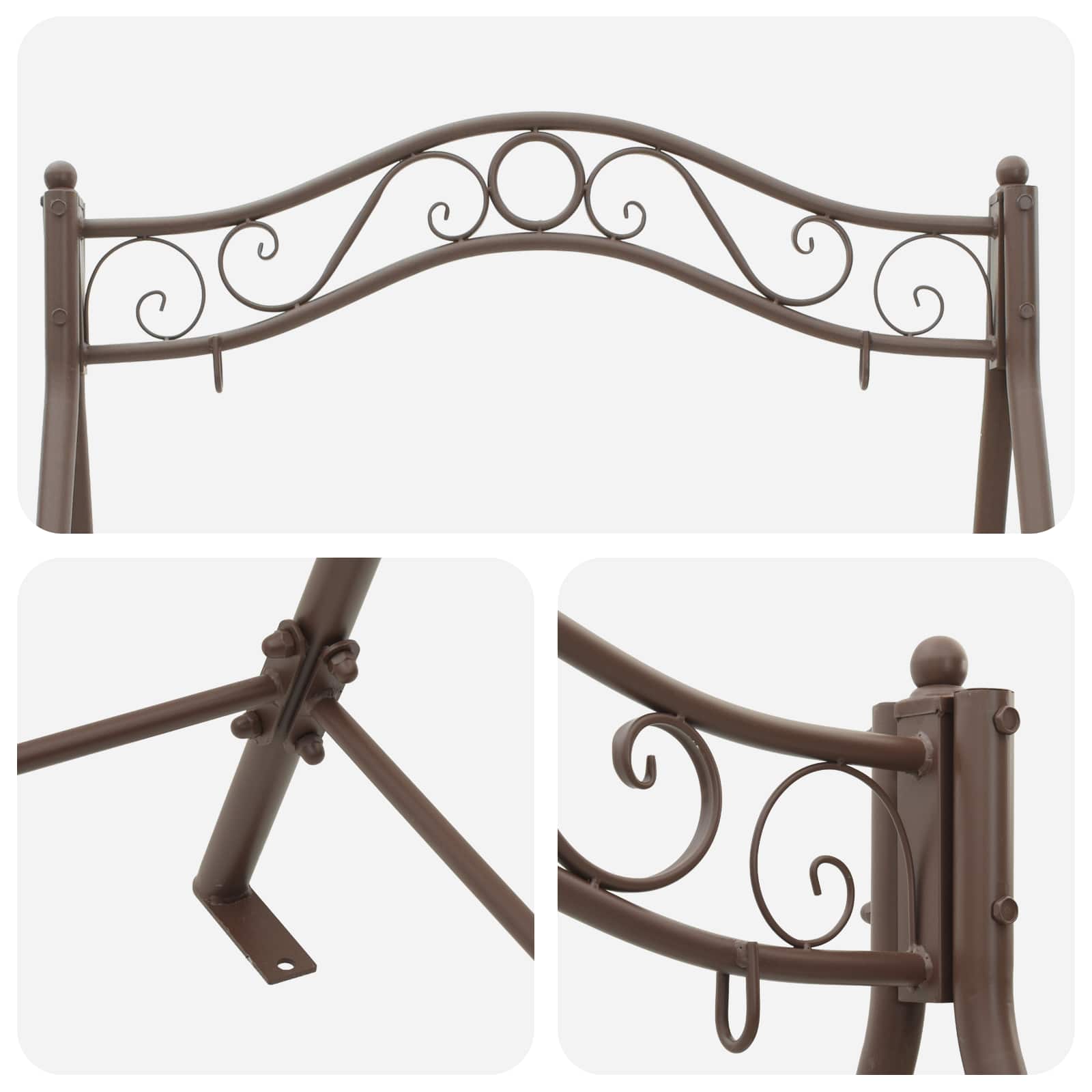 Telaio per Altalena Marrone Antico 113 x 121,5 x 168 cm Acciaio | homemem39
