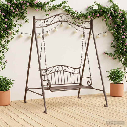 Telaio per Altalena Marrone Antico 113 x 121,5 x 168 cm Acciaio | homemem39