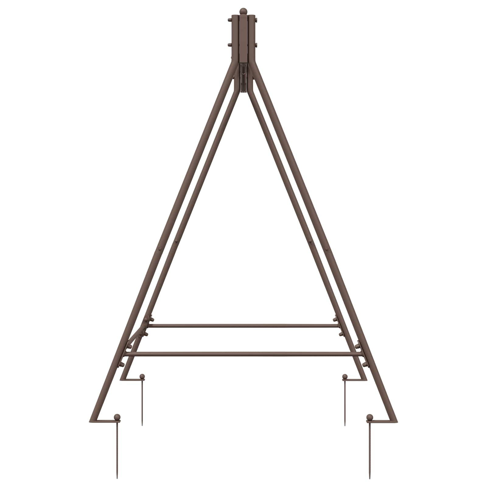 Telaio per Altalena Marrone Antico 113 x 121,5 x 168 cm Acciaio | homemem39