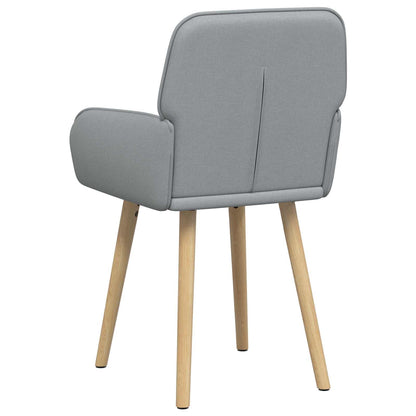 Sedie da pranzo 2 pcs Tessuto Grigio Chiaro 56,5 x 50 x 87,5 cm | homemem39