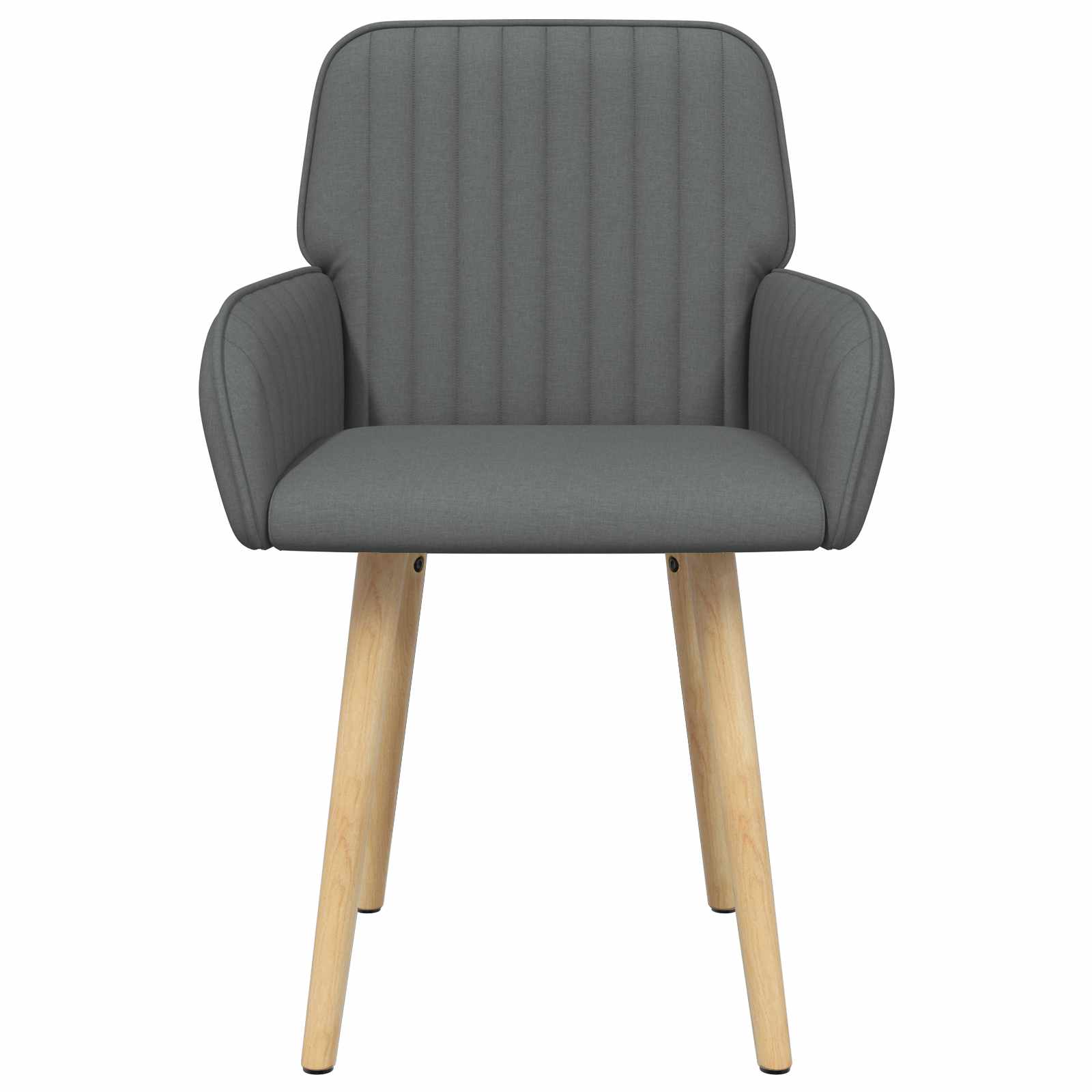 Sedie da pranzo 2 pcs Tessuto Grigio Scuro 56,5 x 50 x 87,5 cm | homemem39