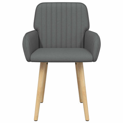 Sedie da pranzo 2 pcs Tessuto Grigio Scuro 56,5 x 50 x 87,5 cm | homemem39