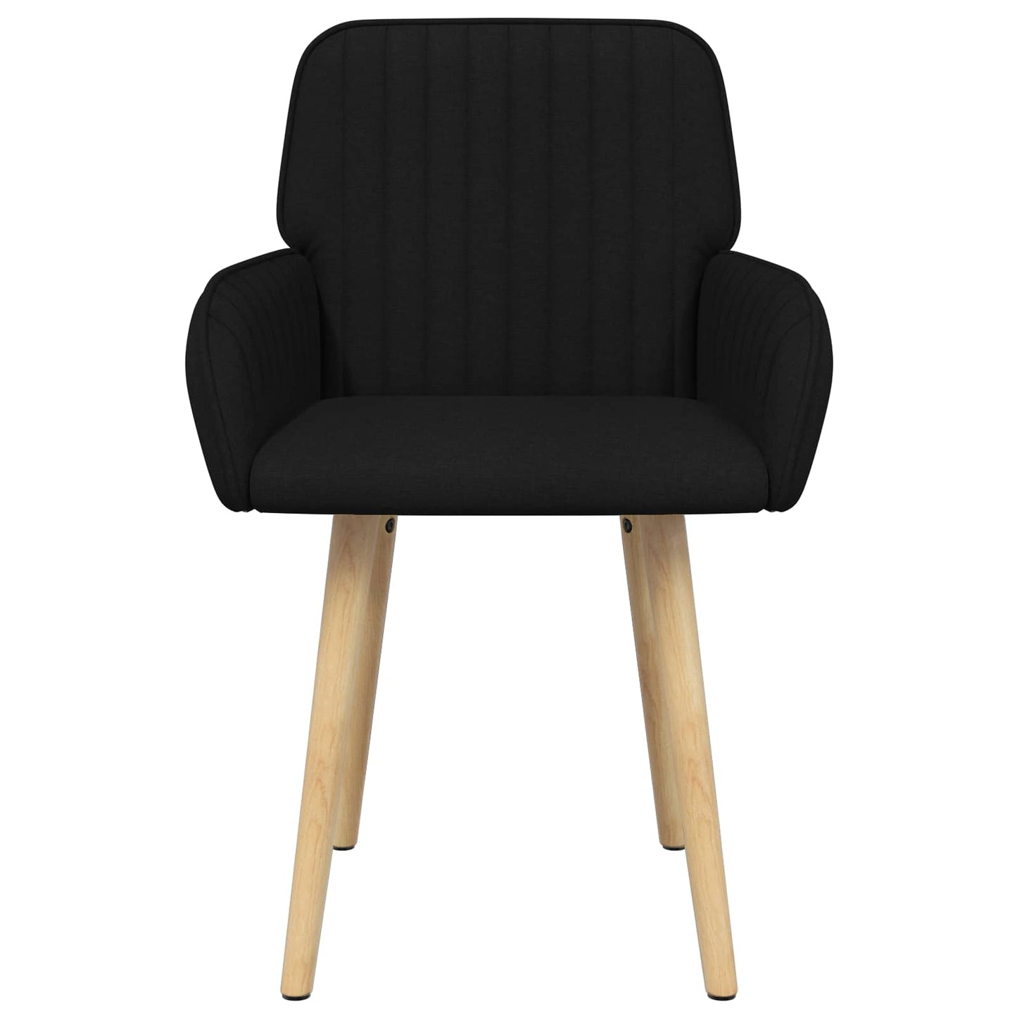 Sedie da pranzo 2 pcs Tessuto Nero 56,5 x 50 x 87,5 cm | homemem39