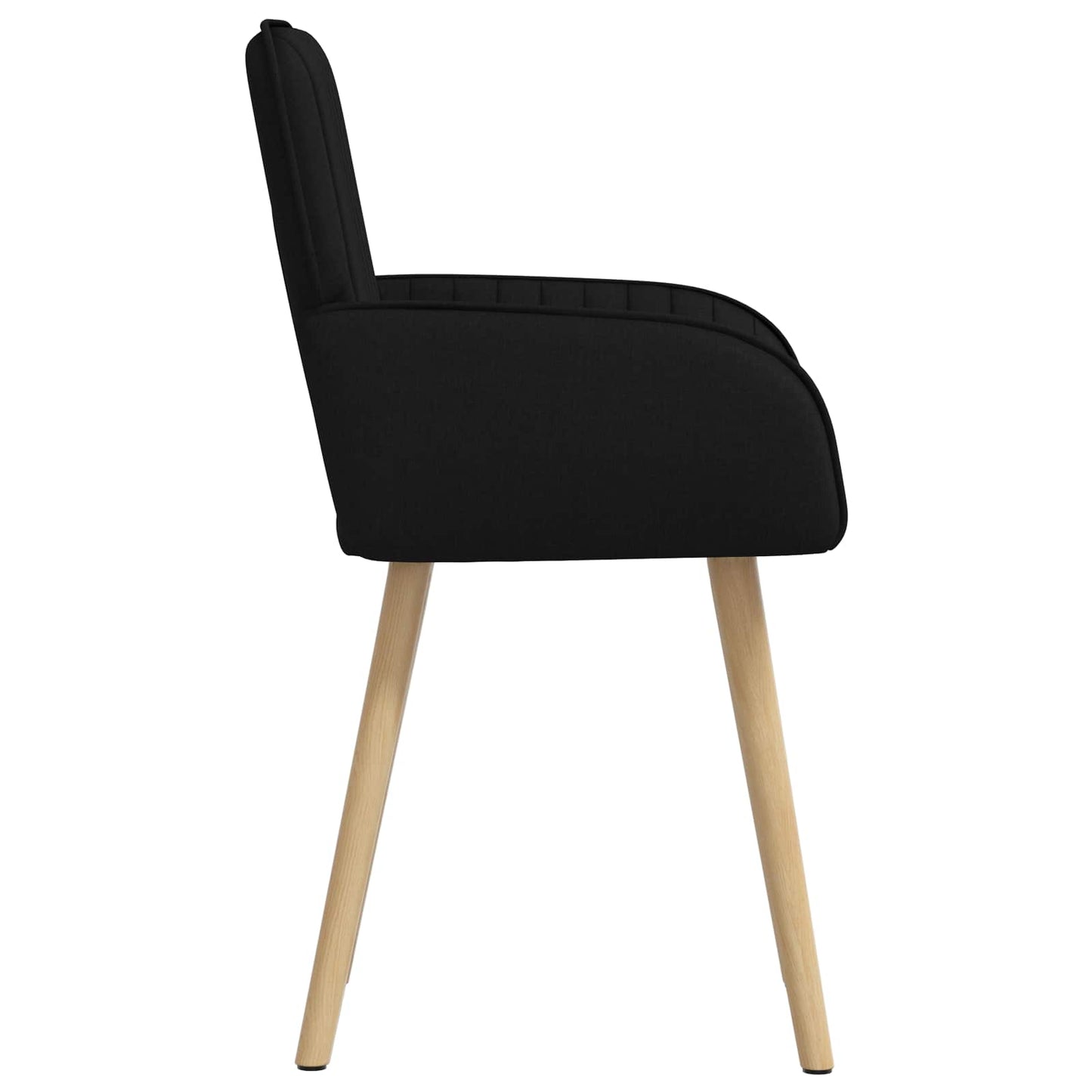 Sedie da pranzo 2 pcs Tessuto Nero 56,5 x 50 x 87,5 cm | homemem39