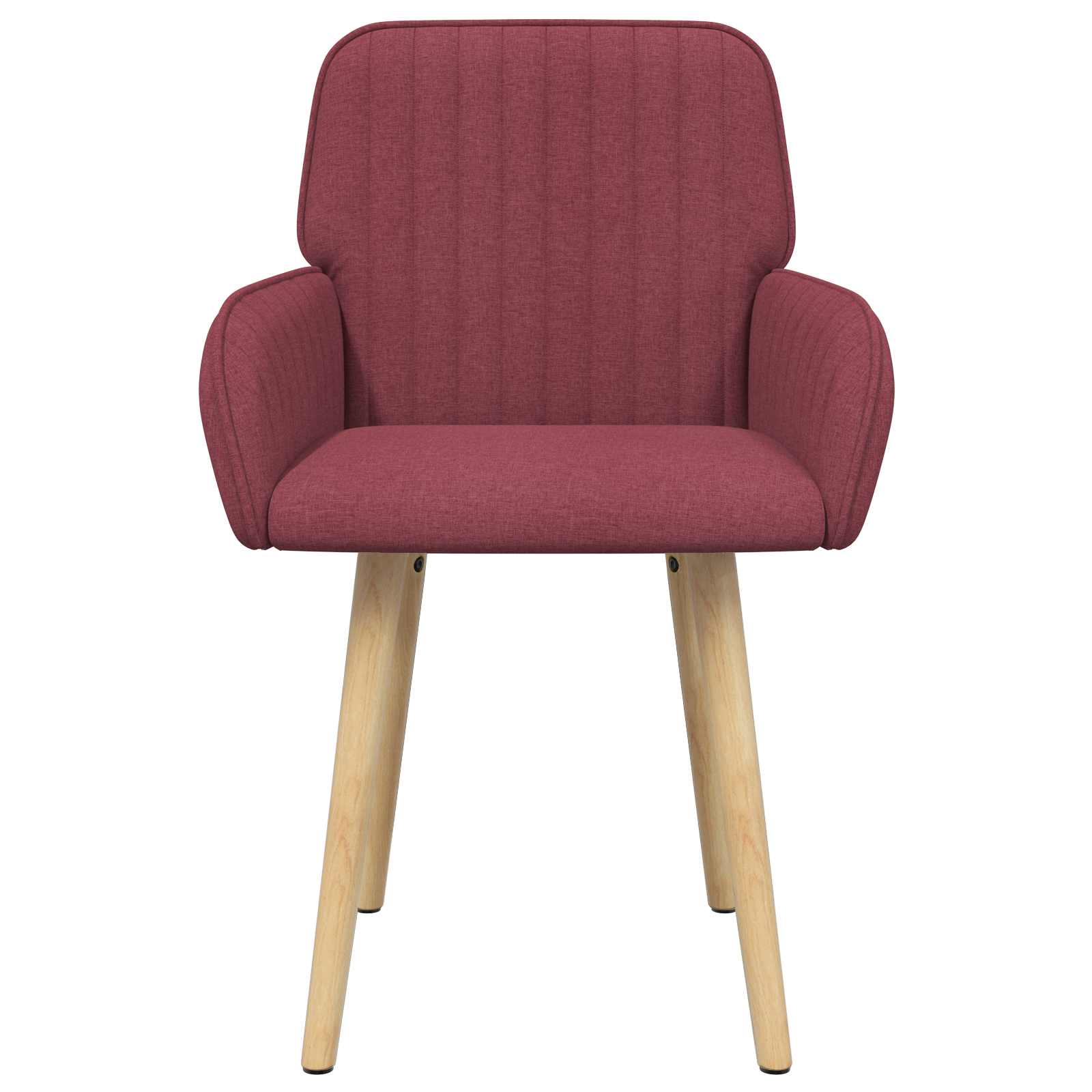 Sedie da pranzo 2 pcs Tessuto Rosso Vino 56,5 x 50 x 87,5 cm | homemem39