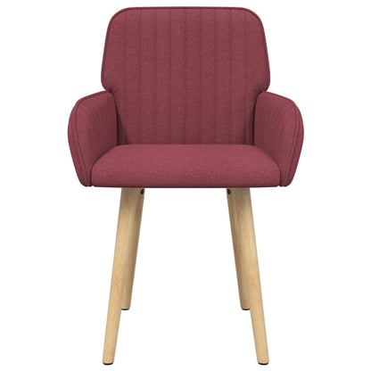 Sedie da pranzo 2 pcs Tessuto Rosso Vino 56,5 x 50 x 87,5 cm | homemem39