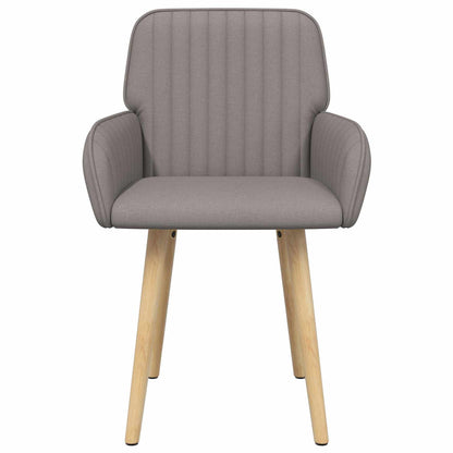 Sedie da pranzo 2 pcs Tessuto Tortora 56,5 x 50 x 87,5 cm