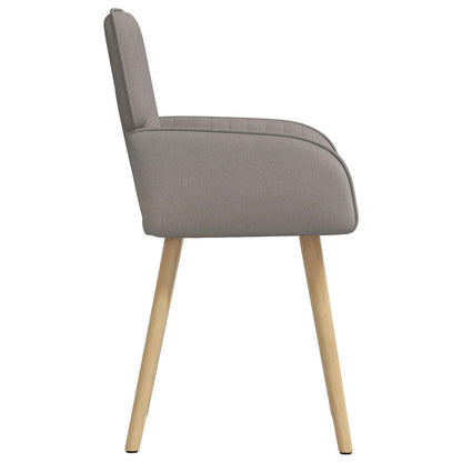 Sedie da pranzo 2 pcs Tessuto Tortora 56,5 x 50 x 87,5 cm