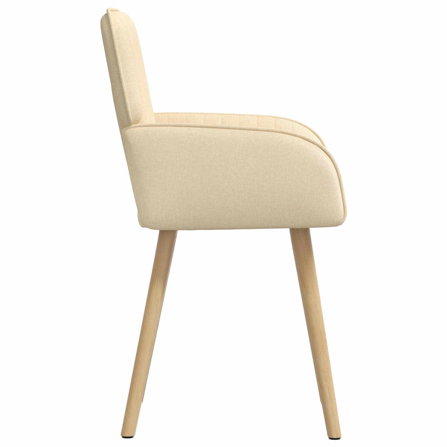 Sedie da pranzo 2 pcs Tessuto Crema 56,5 x 50 x 87,5 cm | homemem39