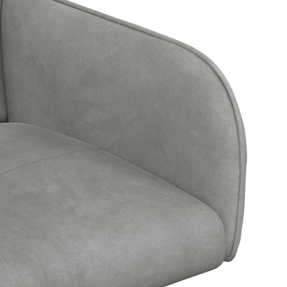 Sedie da pranzo 2 pcs Velluto Grigio Chiaro 59 x 56,5 x 86 cm | homemem39
