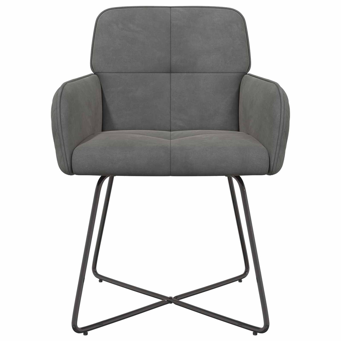 Sedie da pranzo 2 pcs Velluto Grigio Scuro 59 x 56,5 x 86 cm | homemem39
