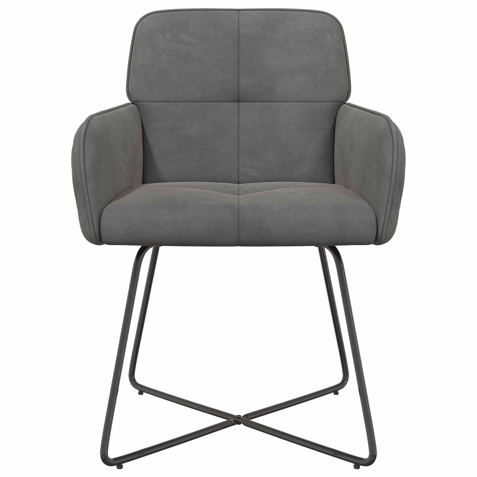 Sedie da pranzo 2 pcs Velluto Grigio Scuro 59 x 56,5 x 86 cm | homemem39