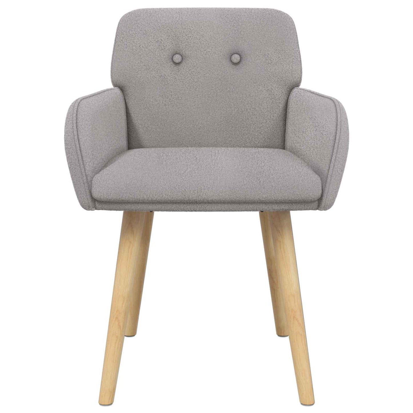 Sedie da pranzo 2 pcs Bouclé Grigio Chiaro 59 x 57 x 85 cm | homemem39