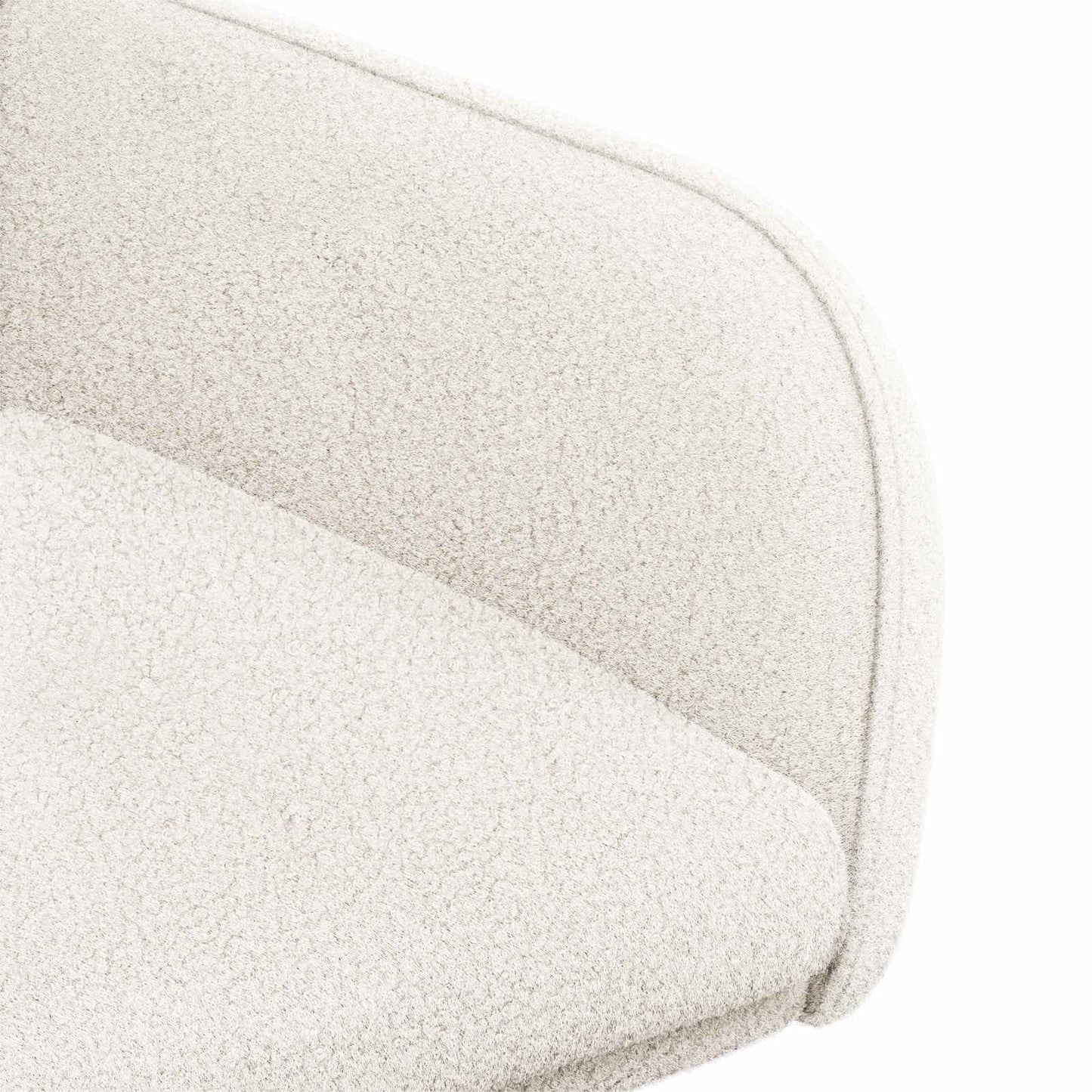 Sedie da pranzo 2 pcs Bouclé Crema 59 x 57 x 85 cm | homemem39