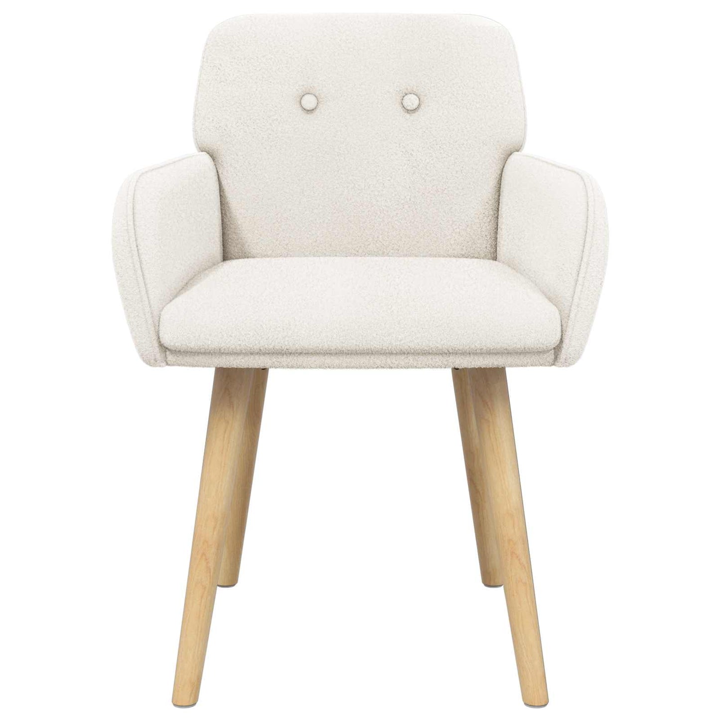 Sedie da pranzo 2 pcs Bouclé Crema 59 x 57 x 85 cm | homemem39