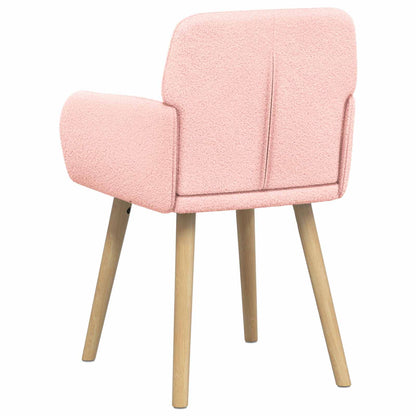 Sedie da pranzo 2 pcs Bouclé Rosa 59 x 57 x 85 cm | homemem39