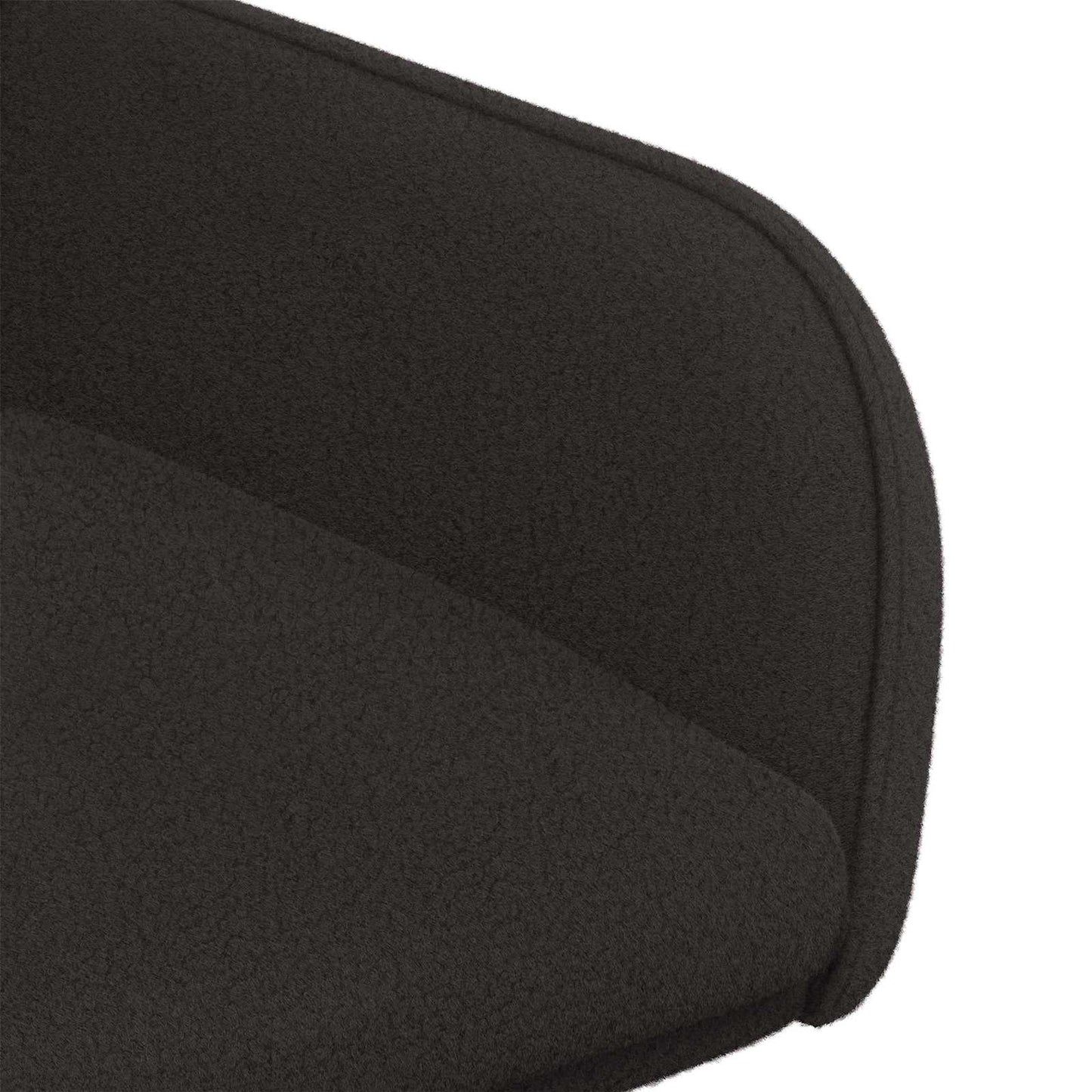 Sedie da pranzo 2 pcs Bouclé Nero 59 x 57 x 85 cm | homemem39