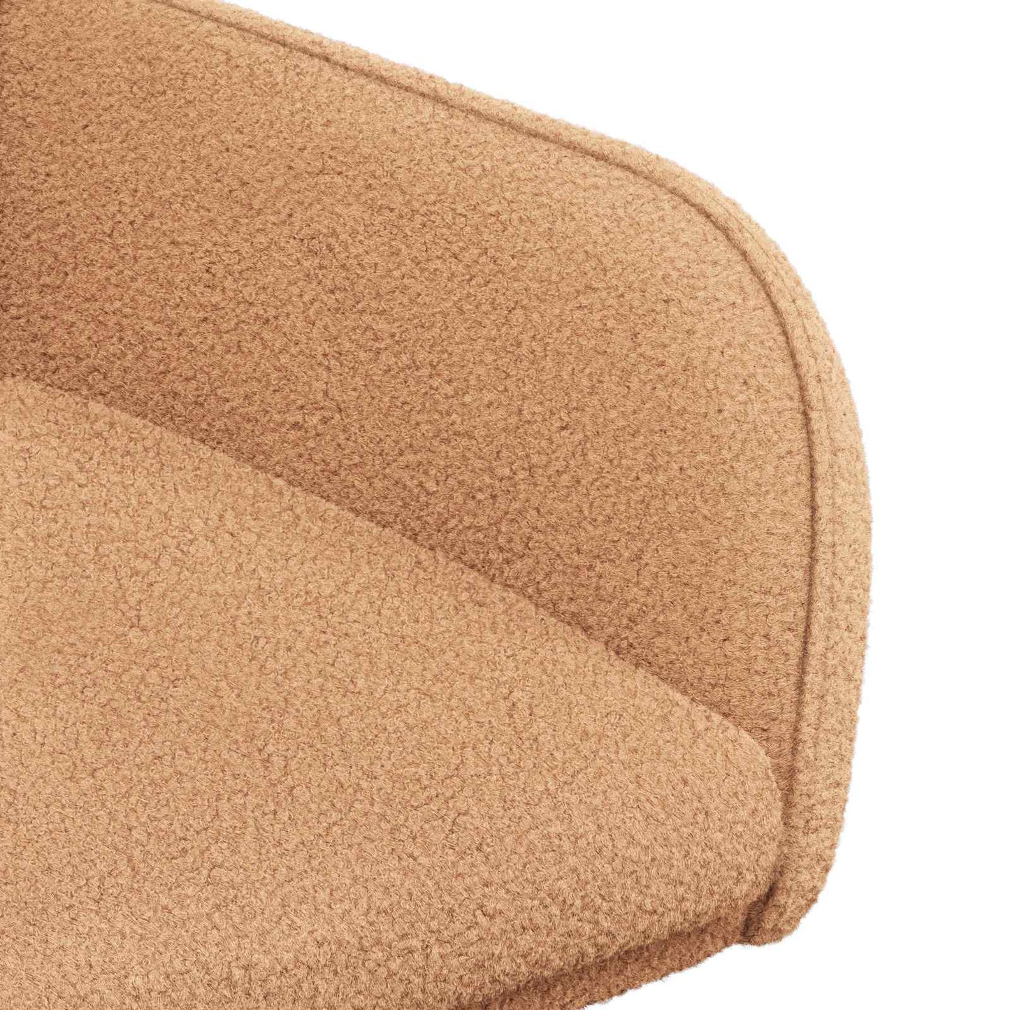 Sedie da pranzo 2 pcs Bouclé Beige 59 x 57 x 85 cm | homemem39