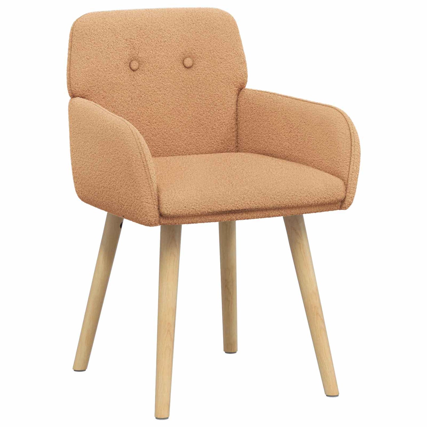 Sedie da pranzo 2 pcs Bouclé Beige 59 x 57 x 85 cm | homemem39