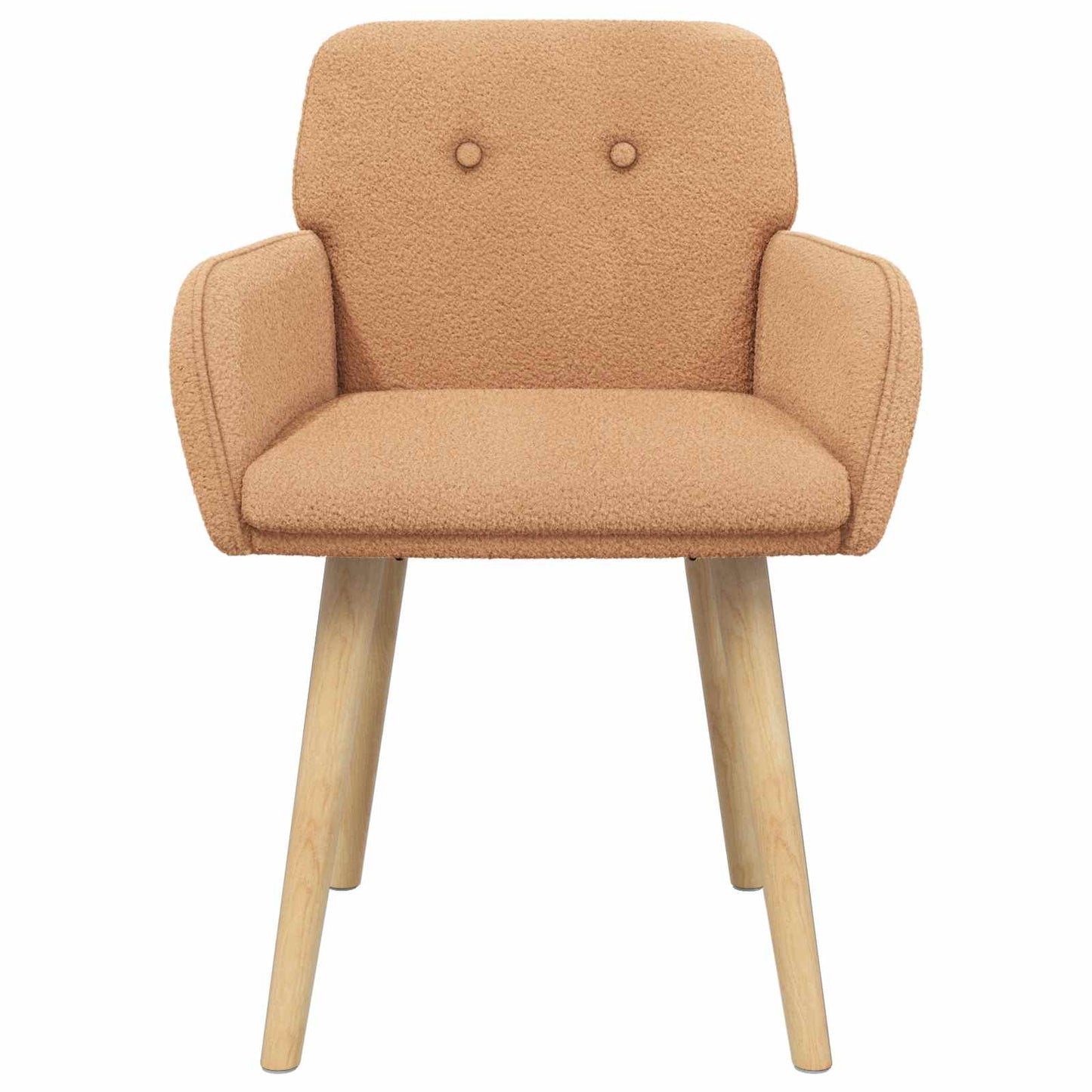 Sedie da pranzo 2 pcs Bouclé Beige 59 x 57 x 85 cm | homemem39