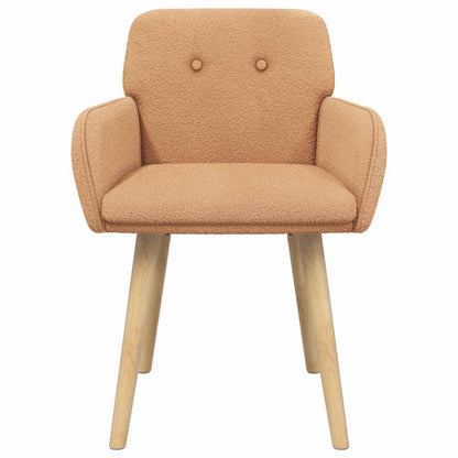 Sedie da pranzo 2 pcs Bouclé Beige 59 x 57 x 85 cm | homemem39