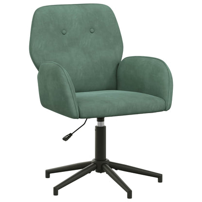 Sedia da scrivania girevole Velluto 54 x 55 x 90 cm Verde Mare