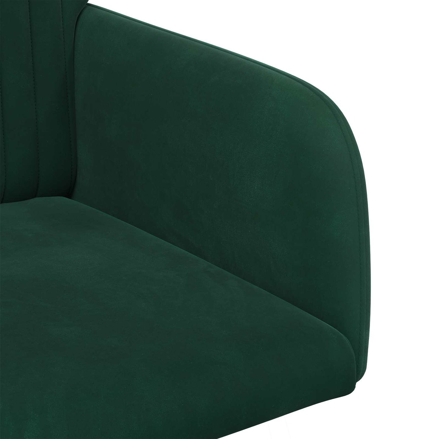 Sedie da pranzo 2 pcs Velluto Verde Scuro 55 x 50 x 84 cm | homemem39