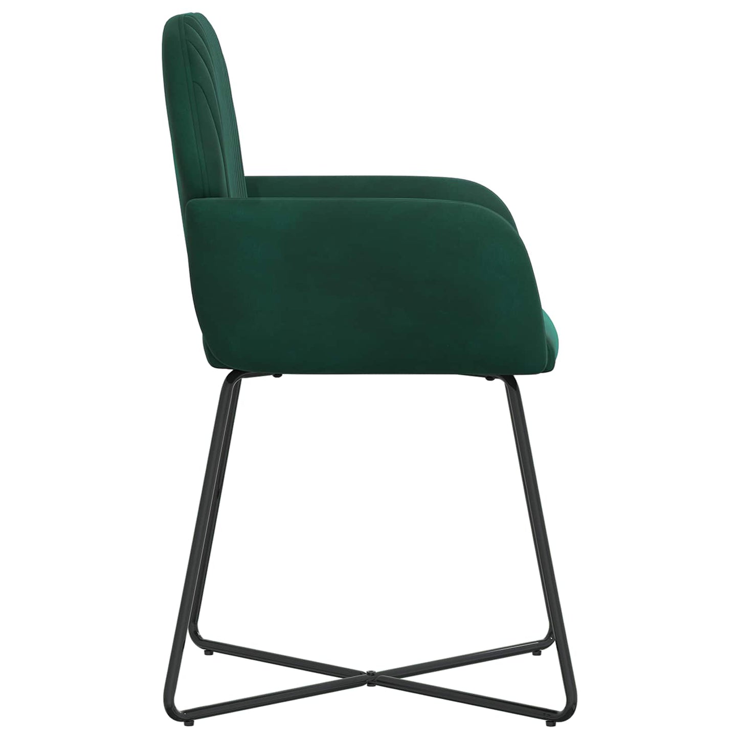 Sedie da pranzo 2 pcs Velluto Verde Scuro 55 x 50 x 84 cm | homemem39